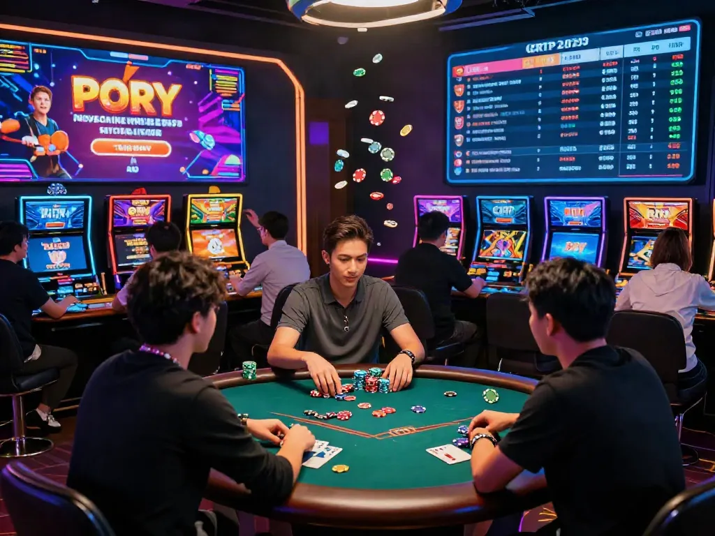 Engaged players enjoying sin88 nhà cái with live dealer action and vibrant casino graphics.
