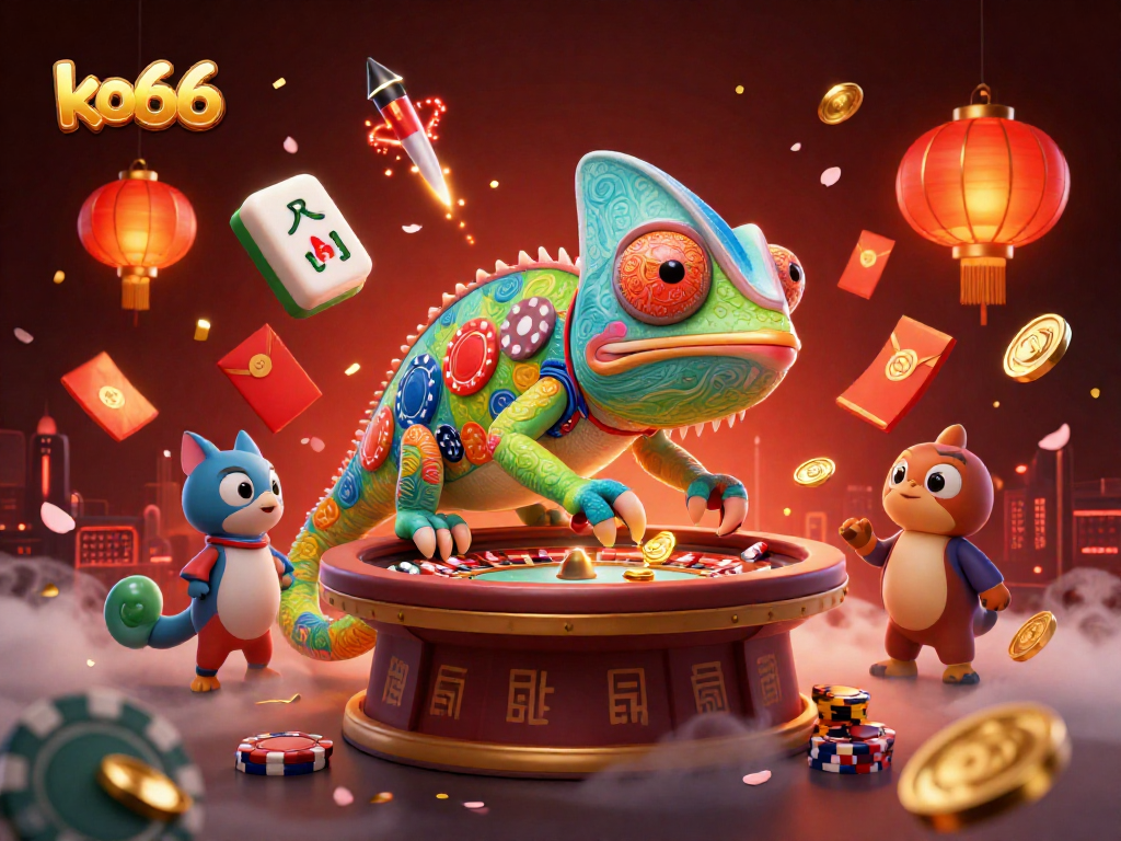 Experience vibrant gaming dynamics at ko66 with an exhilarating chameleon casino owner in action.