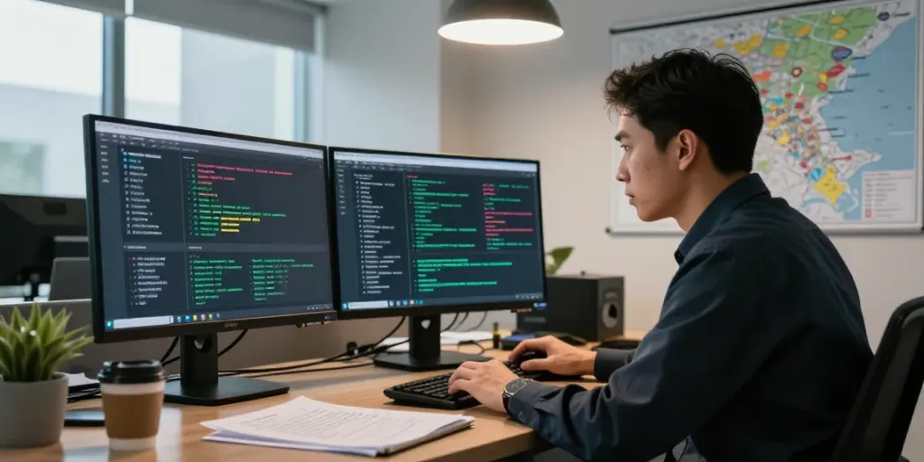 Analyzing data for OSINT investigation in a modern office environment