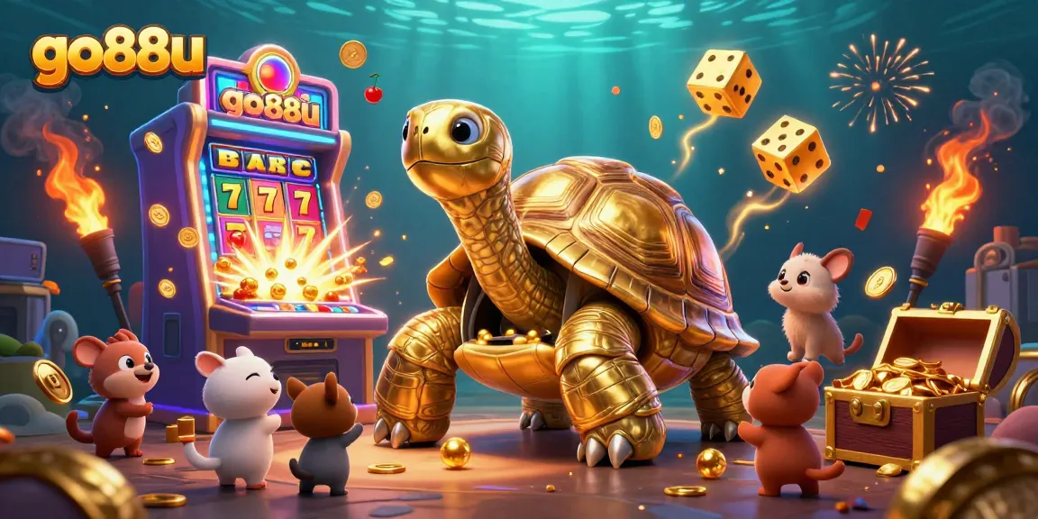 Experience exciting wins at go88u with animated casino elements in a vibrant setting